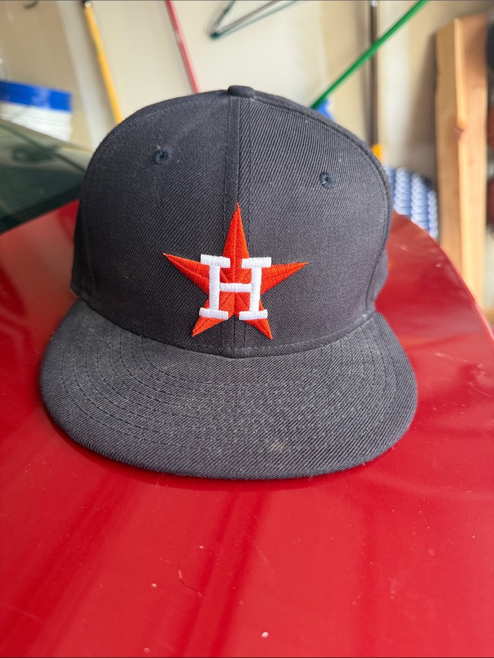 New Era Black & Orange Houston Astros Star Logo Cap